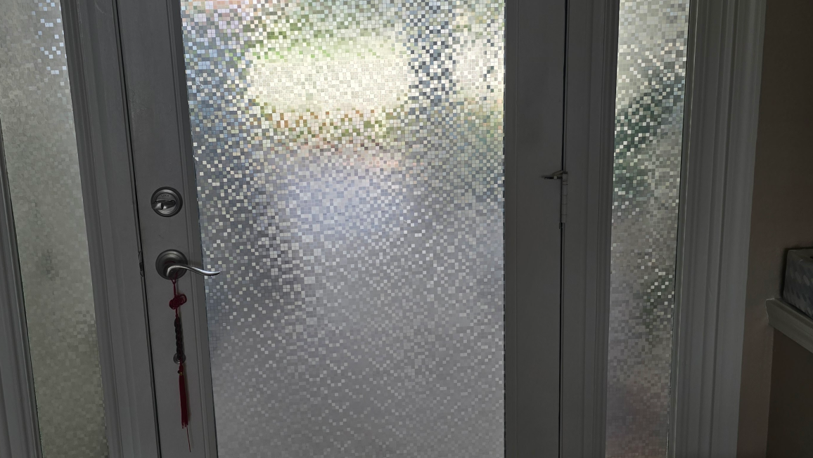 decorative film installation